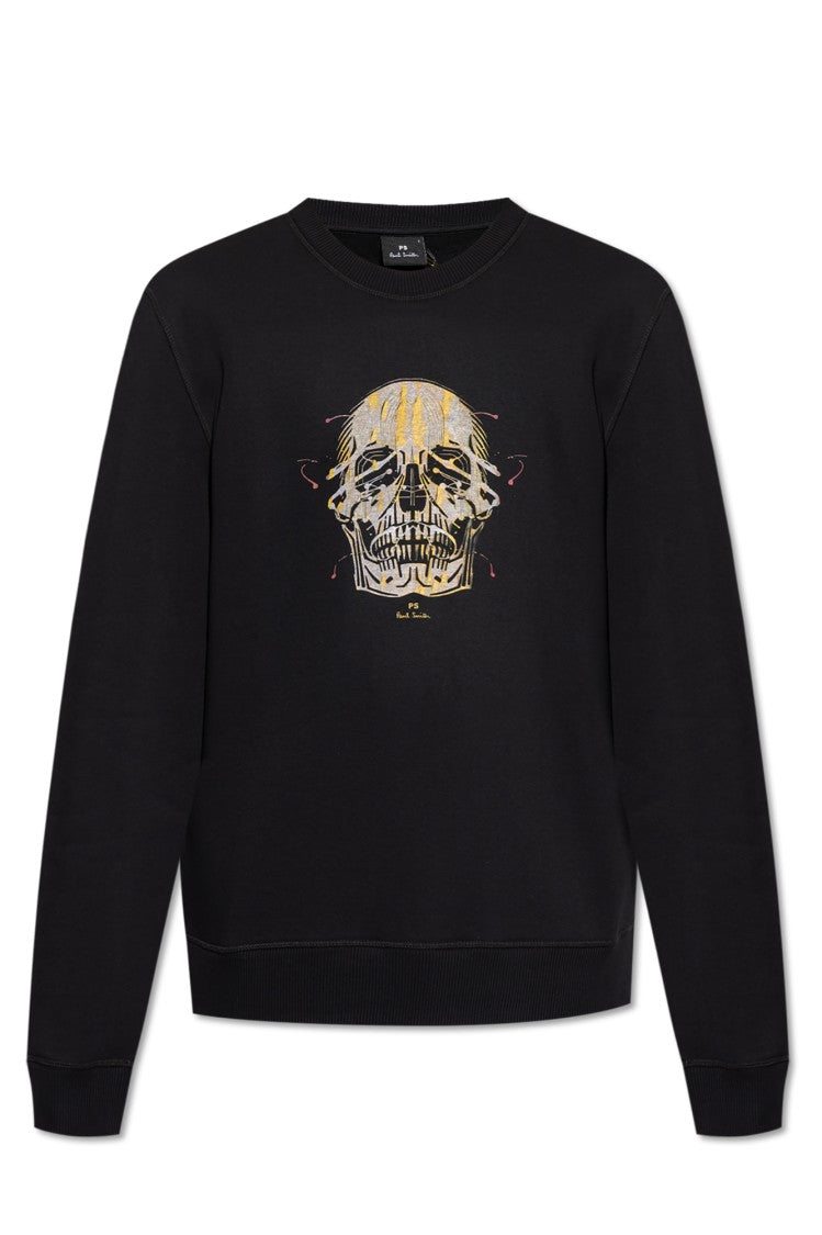 Paul Smith Crewneck Sweatshirt With Artistic Skull Print