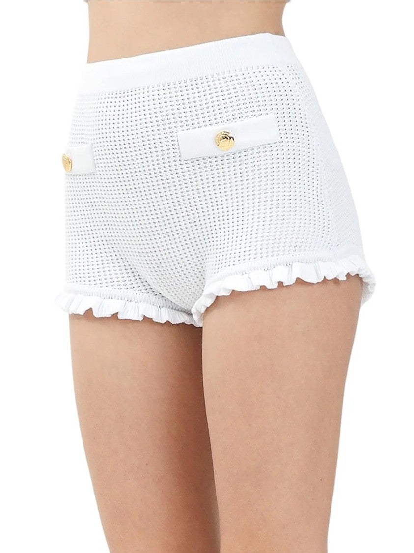 Elisabetta Franchi White Viscose Polyester Women Shorts