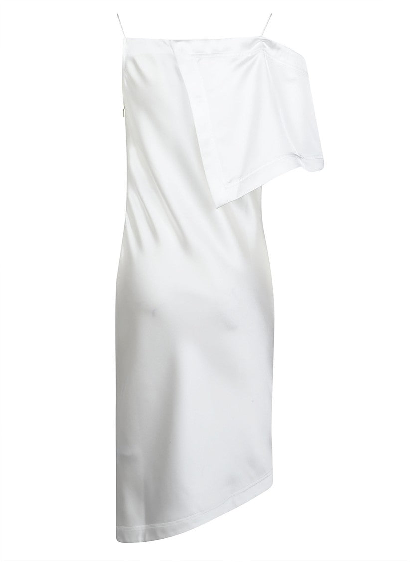 Iro Thiana Asymmetrical Satin-Finish Mini Dress