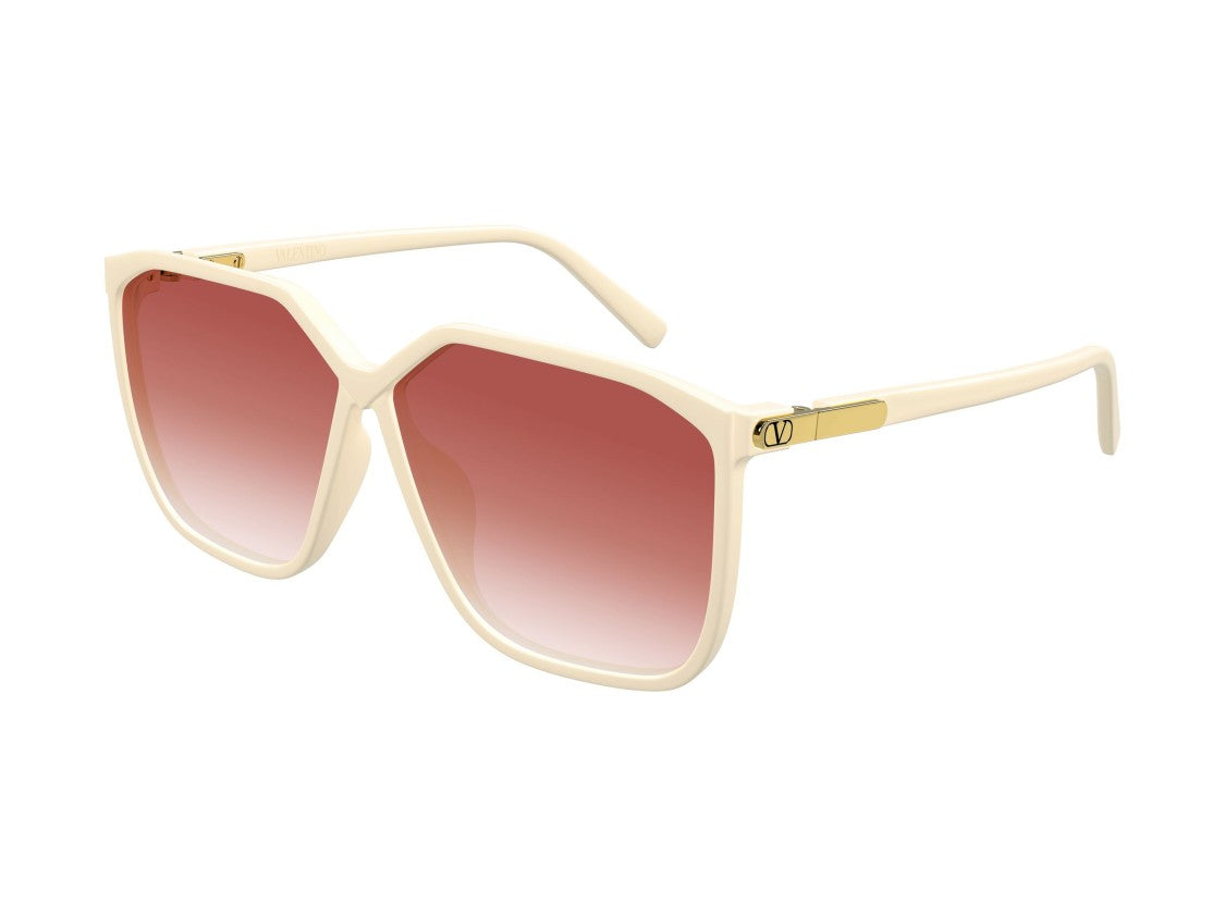 Valentino Gold Vg0025s Gradient Oversized Square Sunglasses