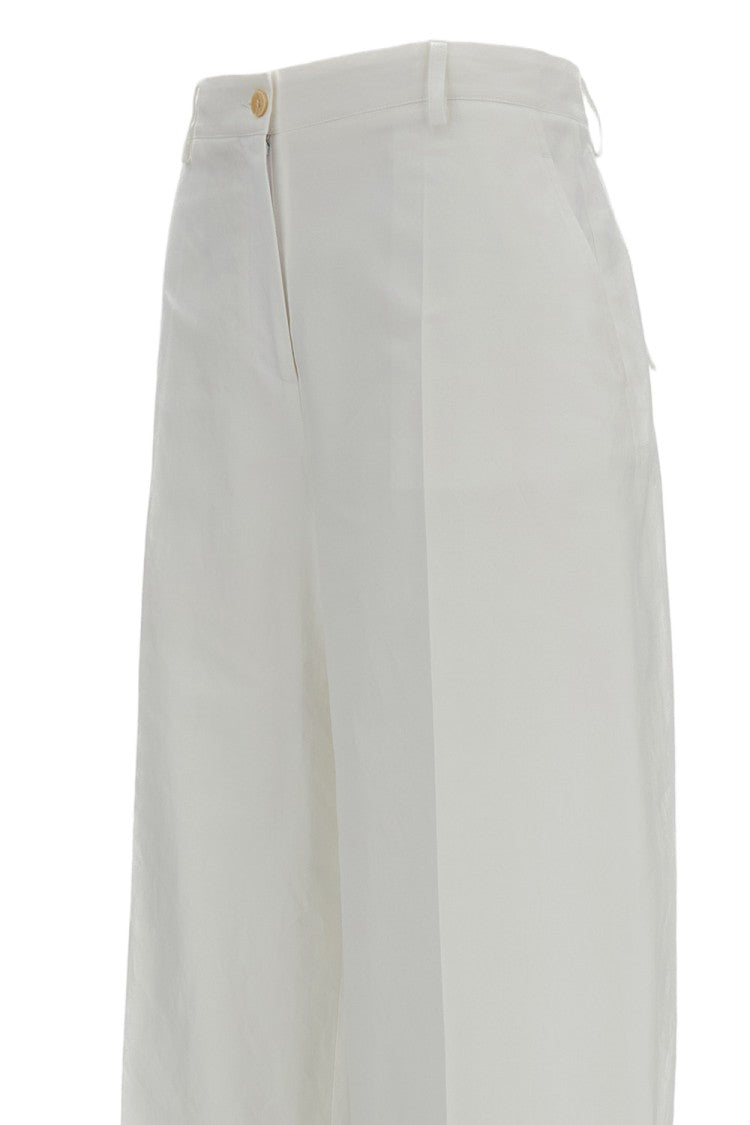 Alberto Biani Wide-Leg Cotton Trousers