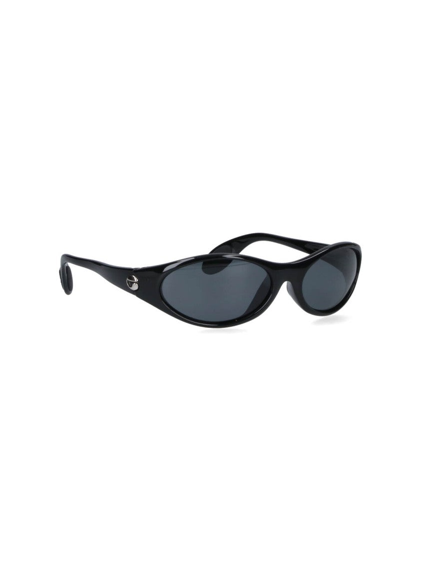 Coperni Sporty Black Acetate Sunglasses With Side Logo Detail