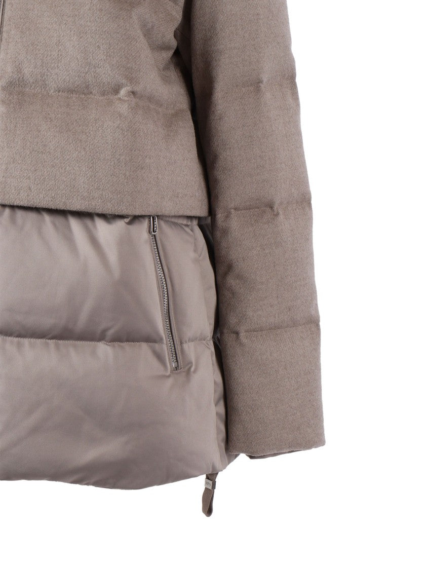 Duno Wool-Blend Long Coat With Classic Collar And Button Closure