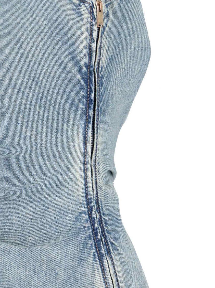 Alexander Mcqueen Midi Dress – Light Blue