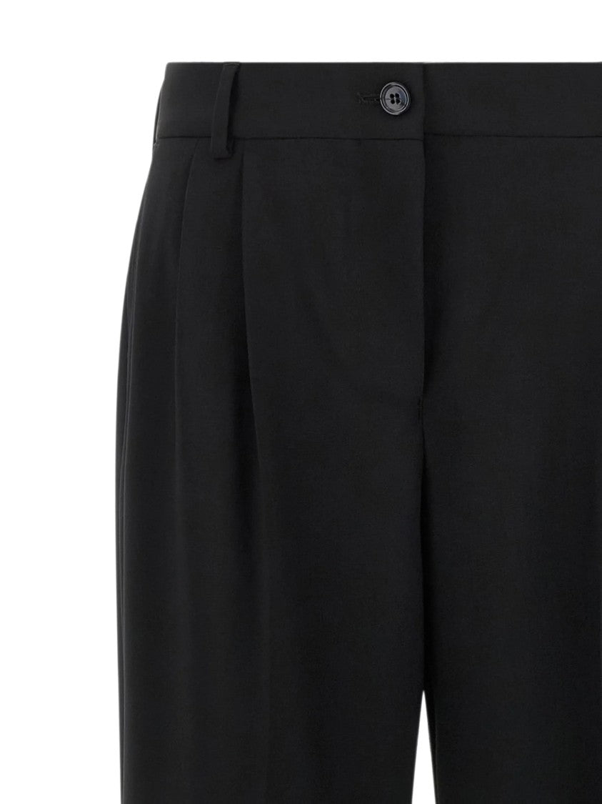 Dolce & Gabbana Stretch Wool Straight-Leg Pants