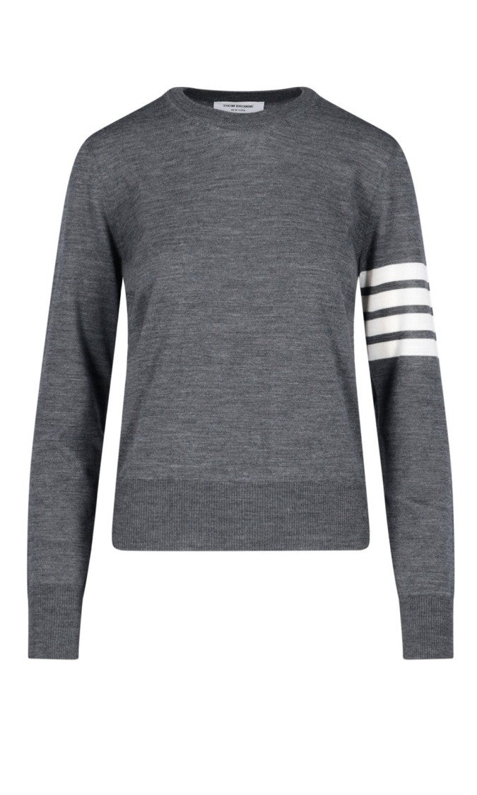 Thom Browne Classic Grey Wool Sweater