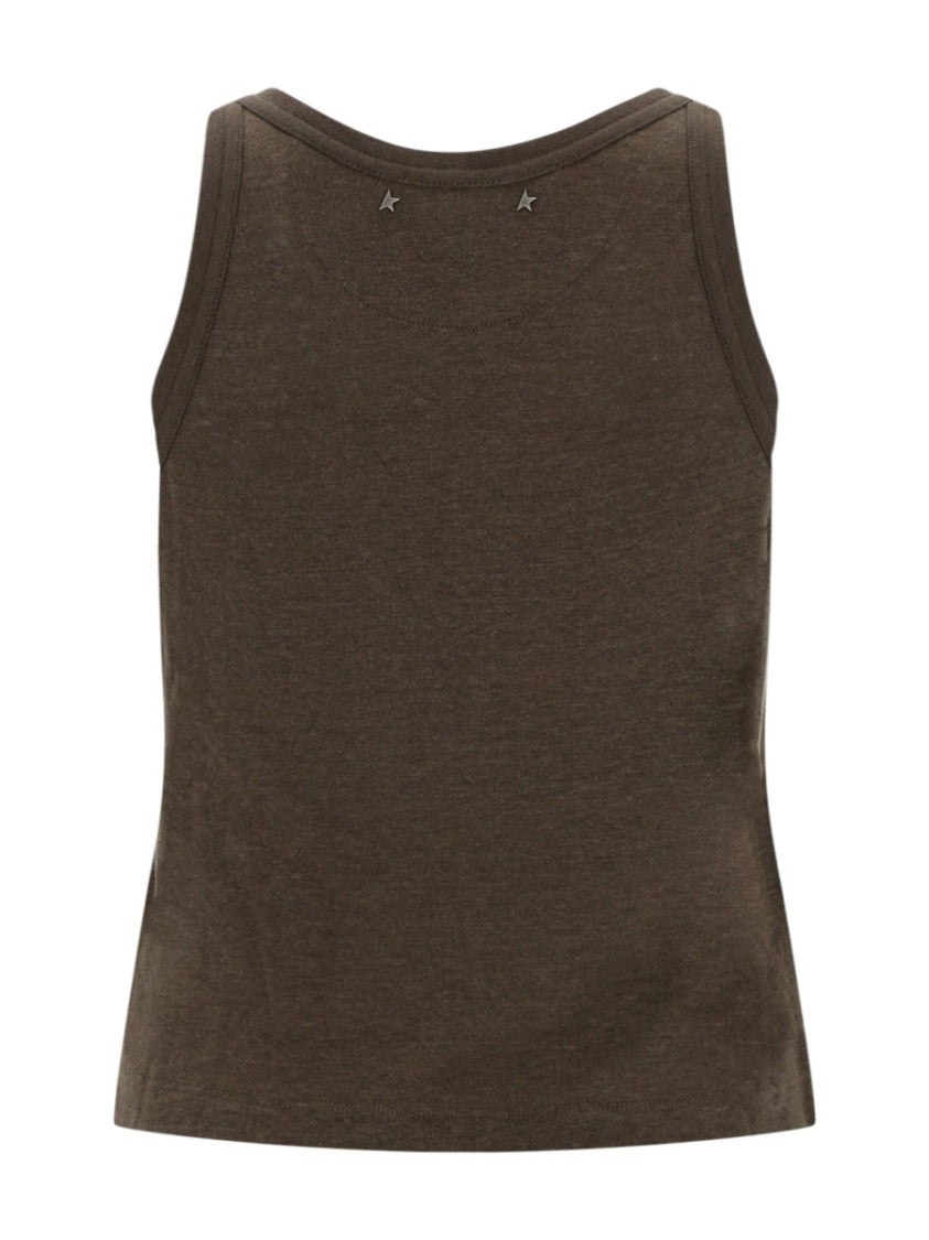 Golden Goose Sleeveless Star Metal Embellishments Camisole