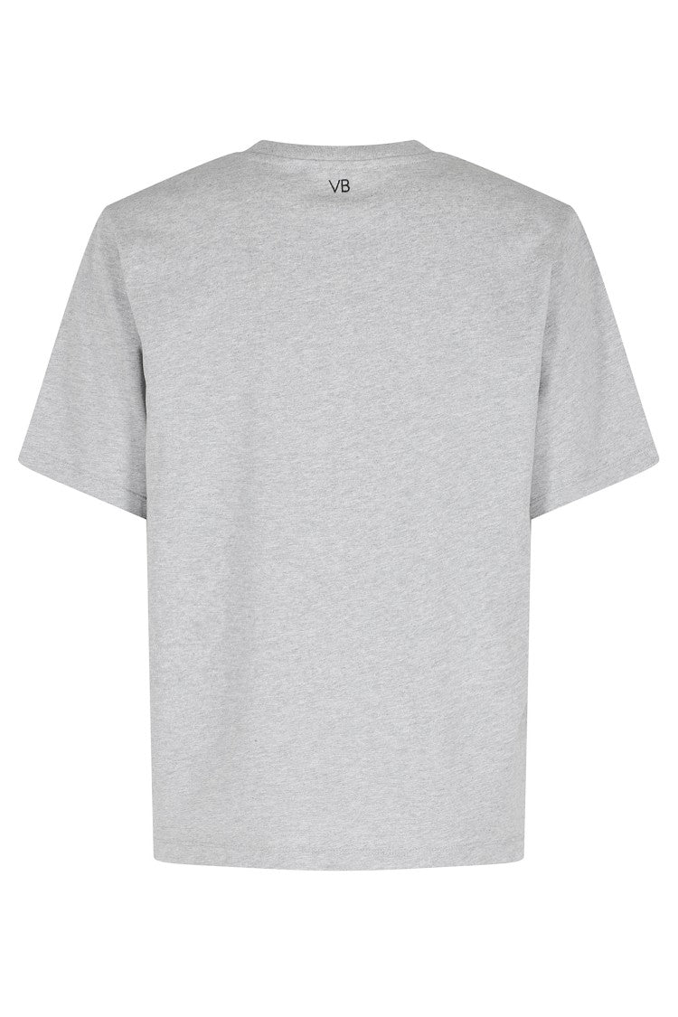 Victoria Beckham Gray Fashion Stole My Smile Organic Cotton T-Shirt