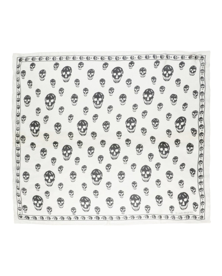 Alexander Mcqueen Skull Print Silk Scarf