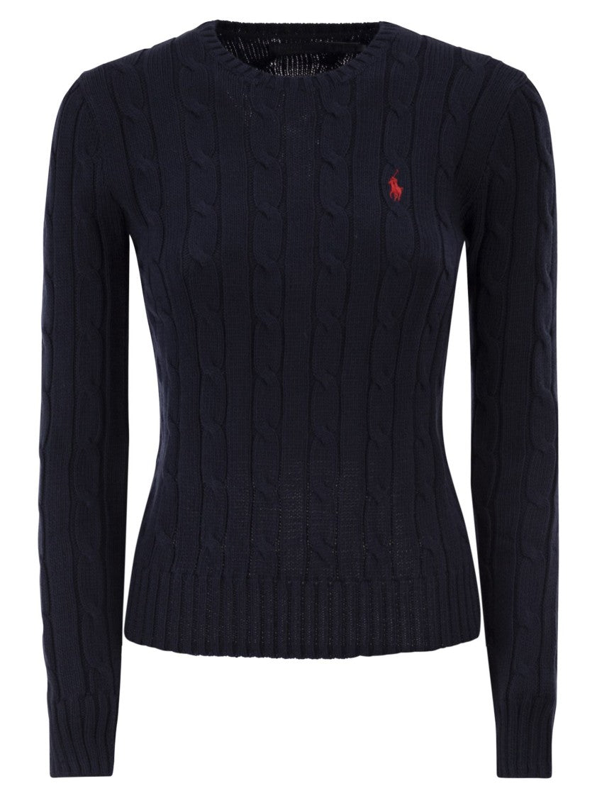 Polo Ralph Lauren Cotton Cable Knit Crew Neck Jumper