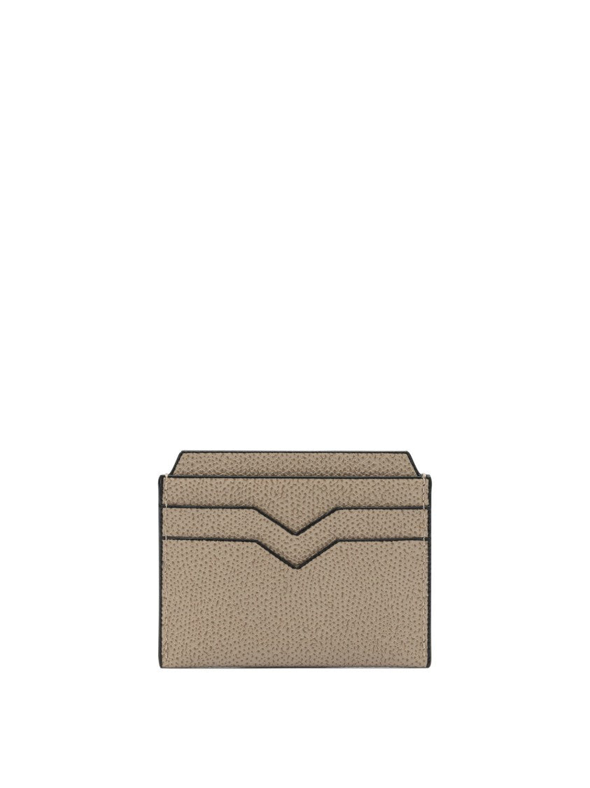 Valextra Millepunte Calfskin Leather Card Holder