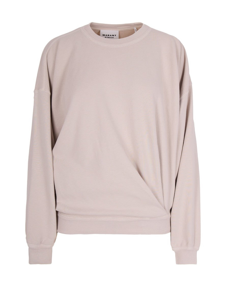 Isabel Marant Étoile Draped Cotton Sweatshirt With Pleated Detailing