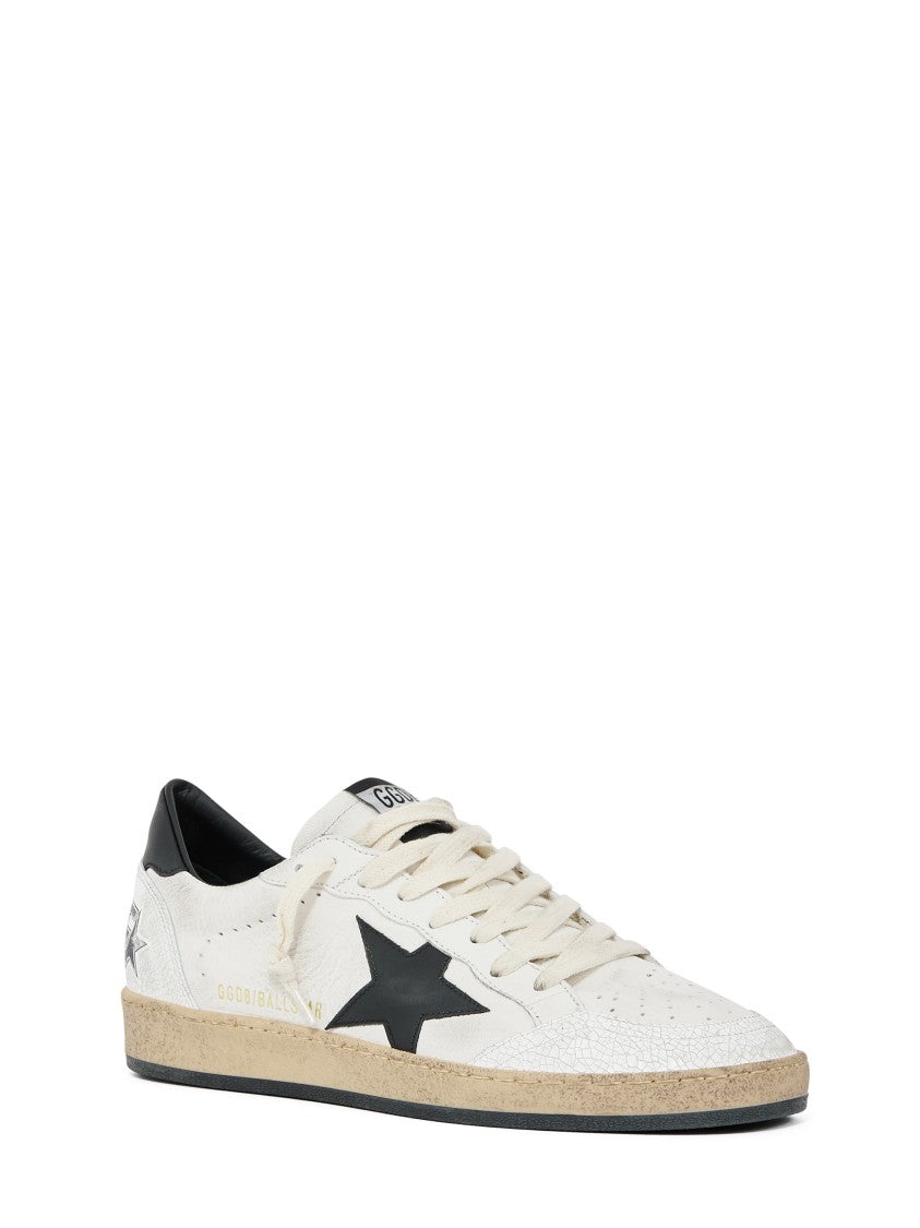 Golden Goose White Nappa Leather Sneakers With Star Design