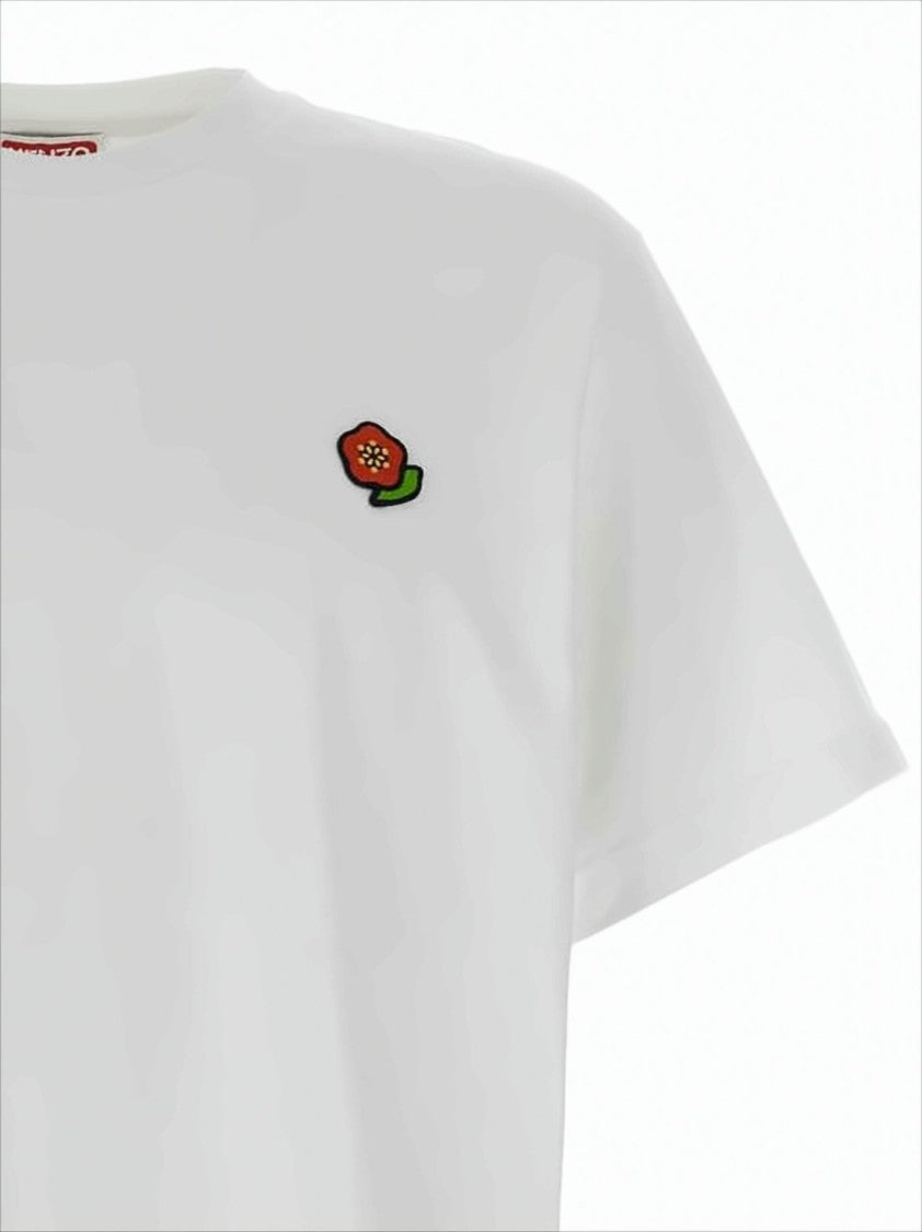 Kenzo Short-Sleeve T-Shirt With Embroidered Floral Detail