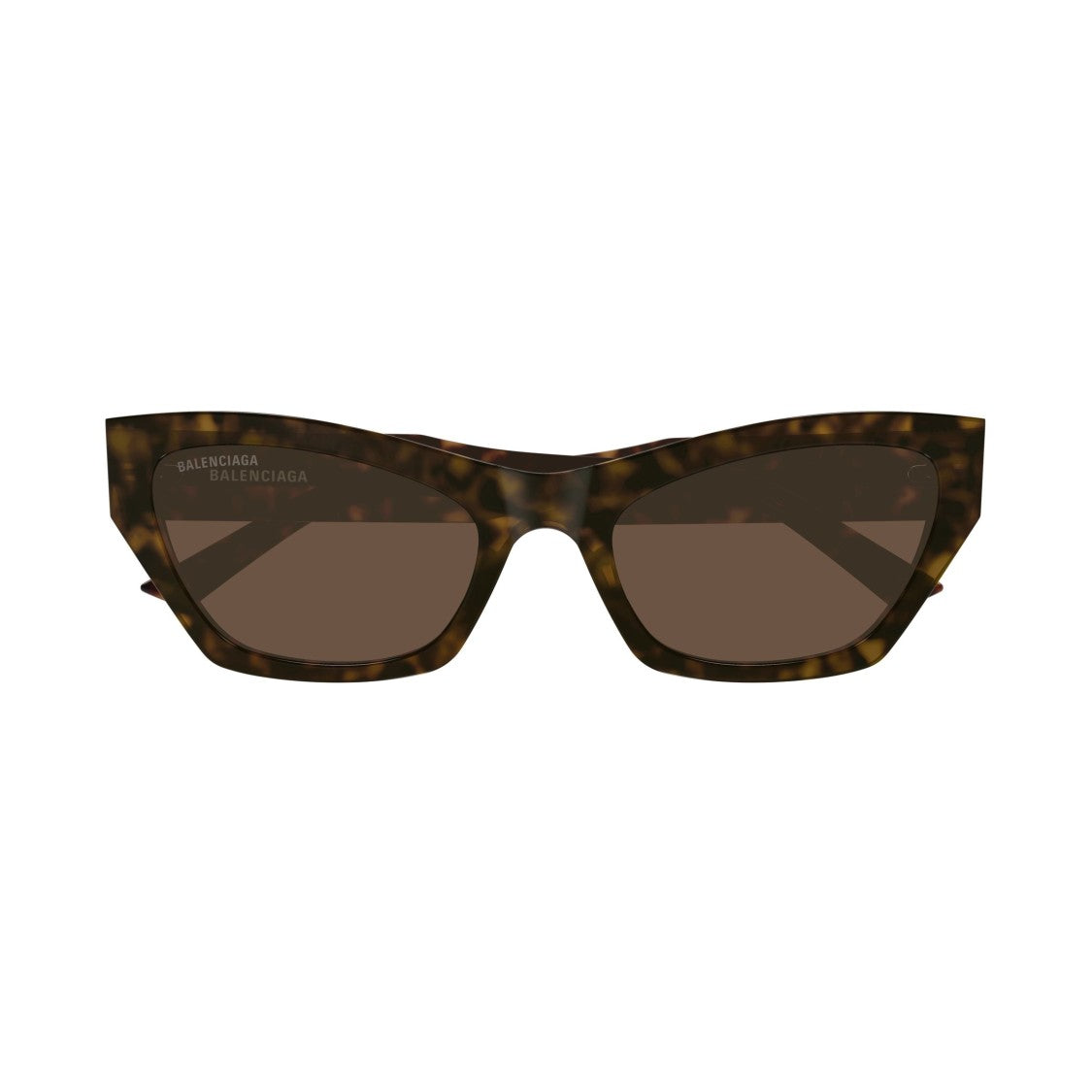 Balenciaga Bb0447s Angular Cat-Eye Sunglasses In Tortoiseshell Pattern