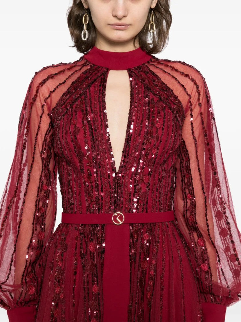 Saiid Kobeisy Embroidered Dress