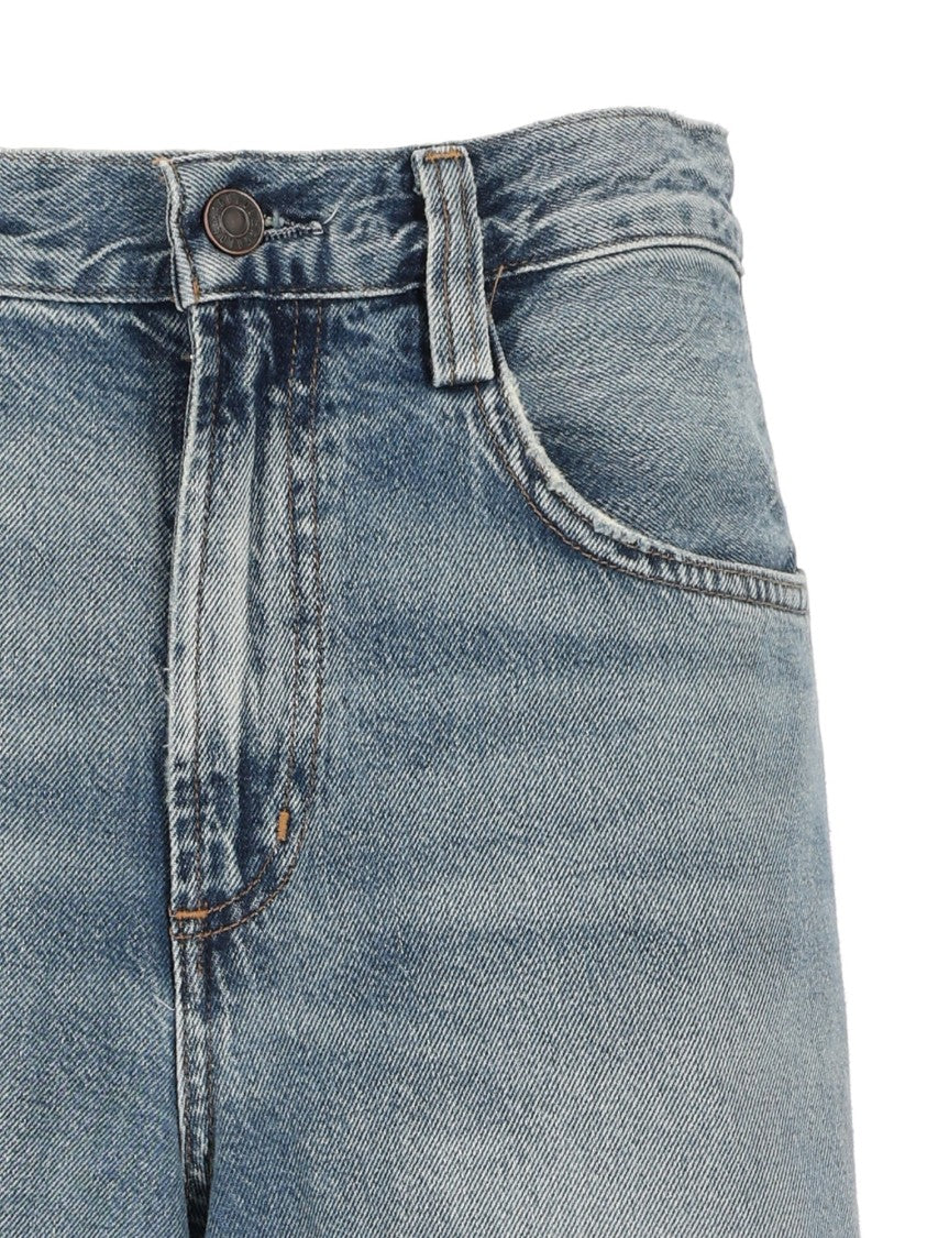 Agolde Lantern-Fit Denim Trousers With Classic Five-Pocket Styling