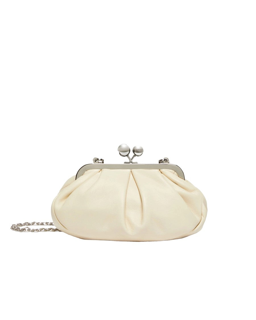Max Mara Small Gathered Shoulder Bag With Detachable Chain Strap