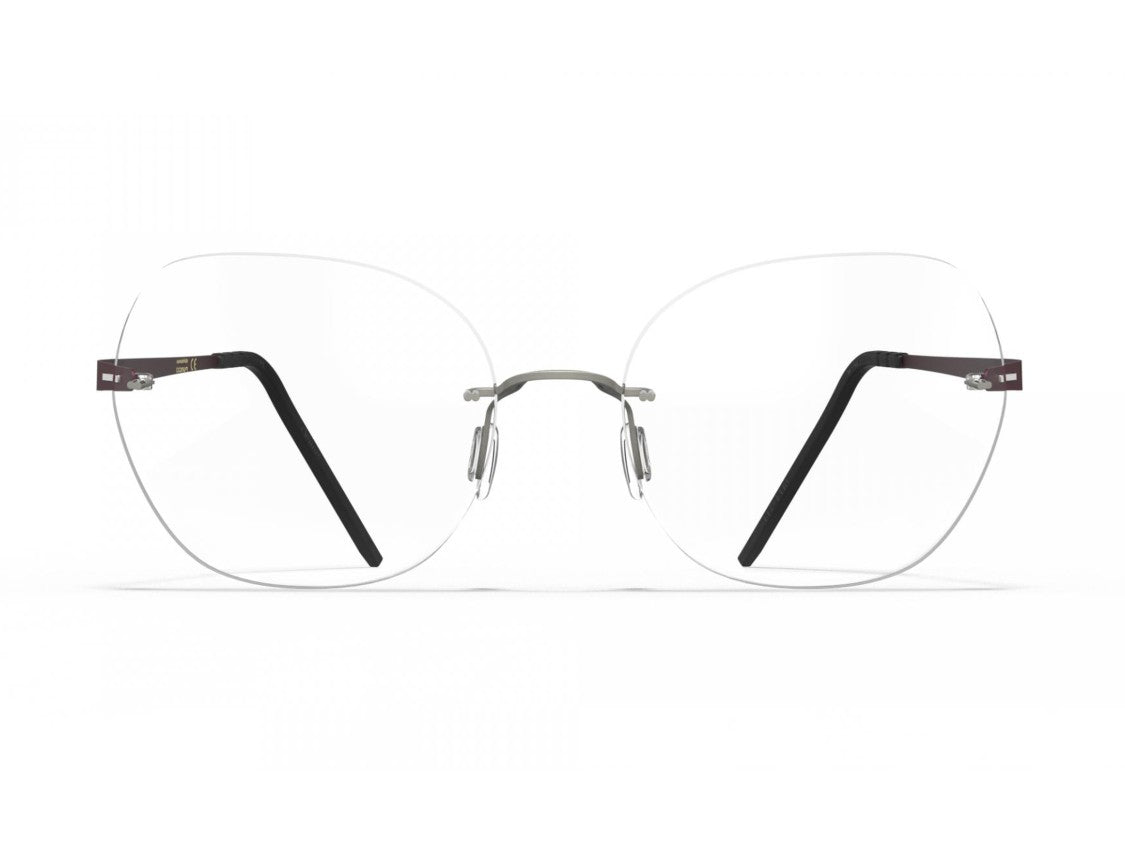Blackfin Bf1074 Titanium Rimless Square Sunglasses