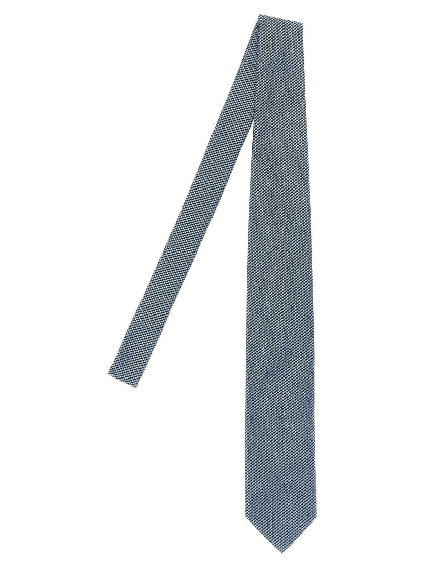 Tom Ford Jacquard Textured Slim Mulberry Silk Satin Tie