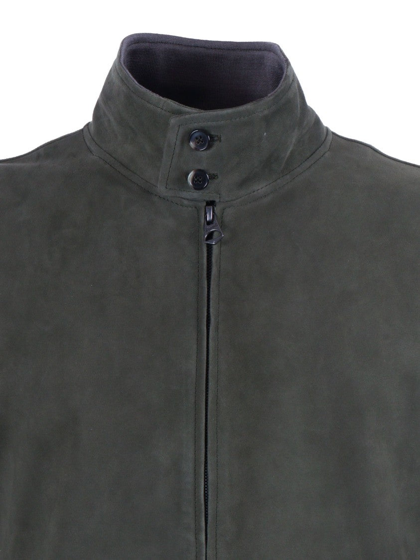 Stewart - Scettro Soft Suede Knit Detail Casual Jacket