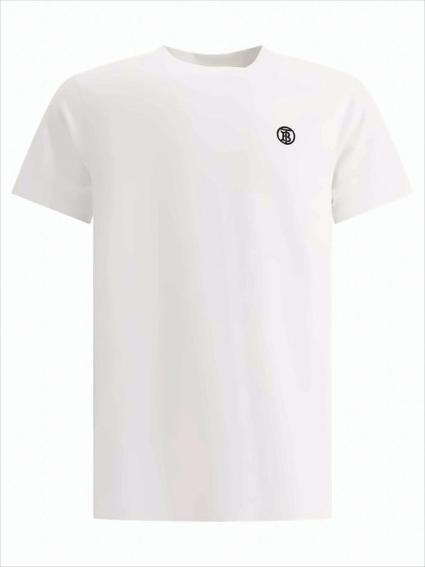 Burberry Short-Sleeve Cotton T-Shirt With Embroidered Logo