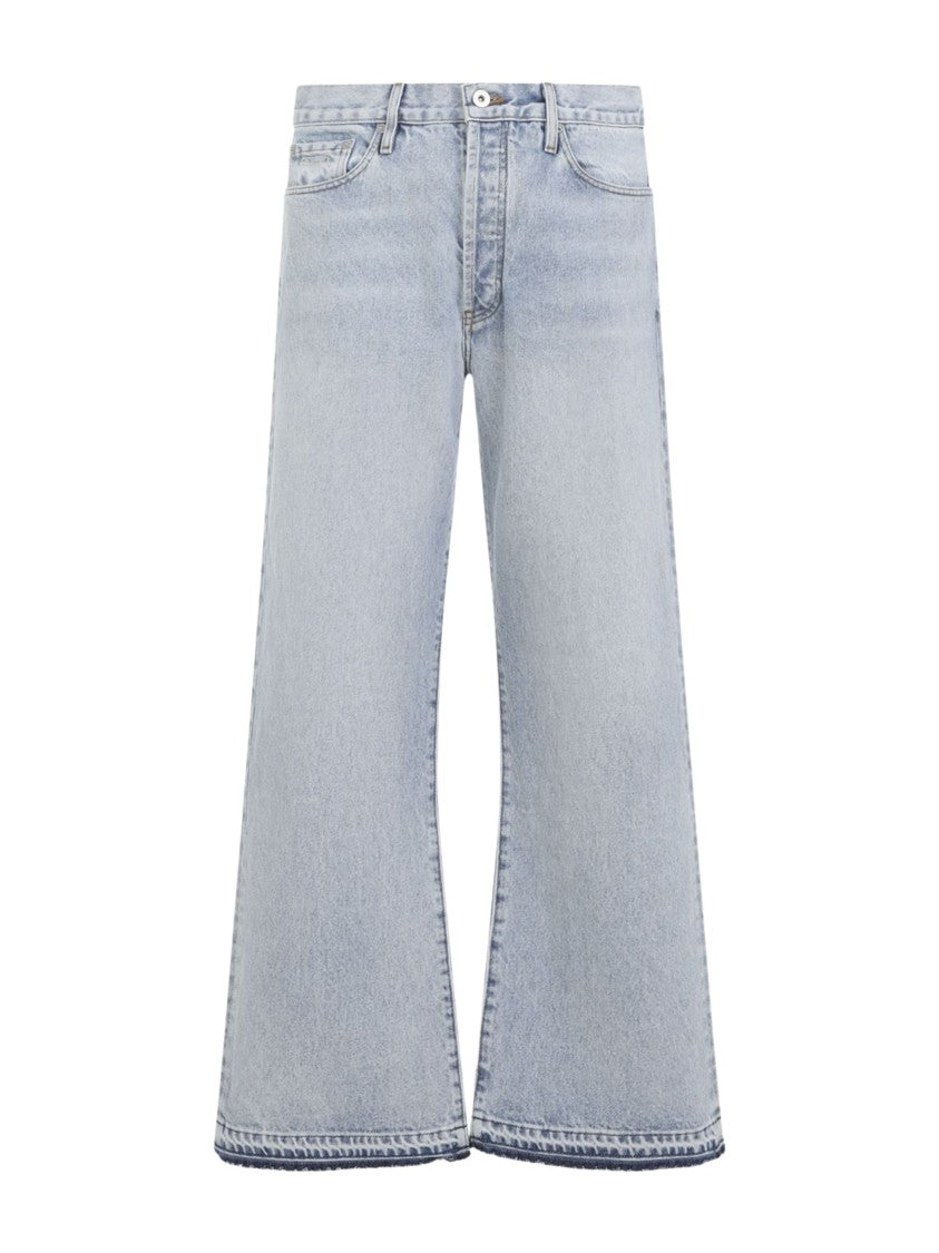 Gallery Dept. Wide-Leg Light Blue Jeans With Classic Five-Pocket Design