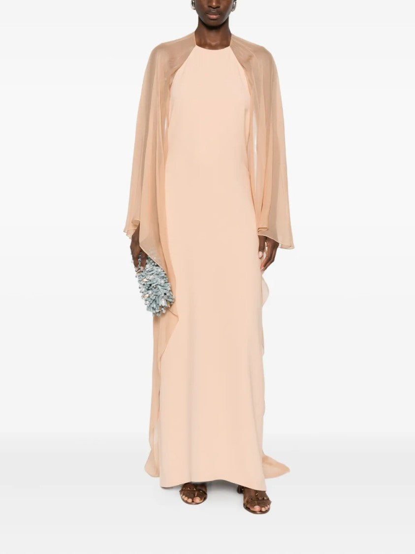 Alberta Ferretti Flowing Silhouette Dress With Delicate Draping