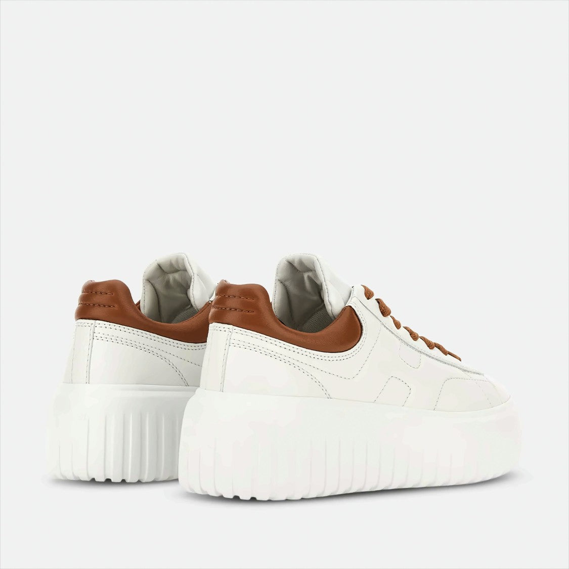 Hogan Elegant White Leather Sneakers