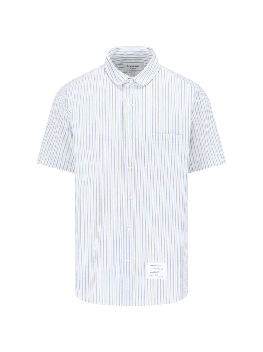 Thom Browne Striped Shirt – Blue & Grey