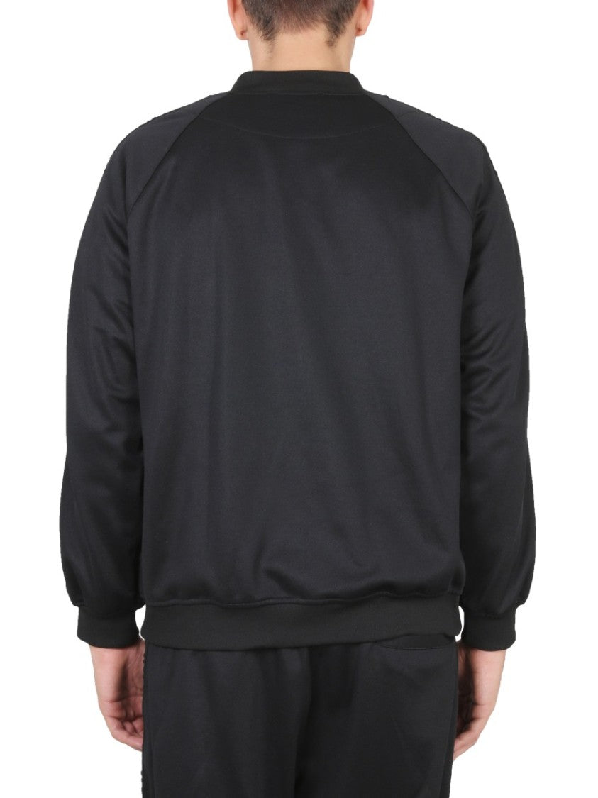 Ih Nom Uh Nit Ribbed Neck Zipper Closure Sports Jacket