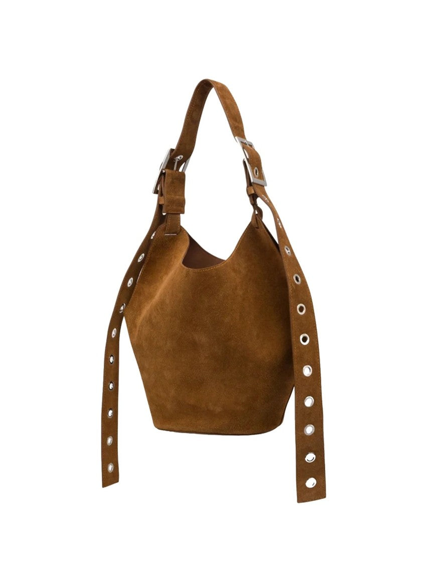 Dondup Hazelnut Brown Small Hobo Bag