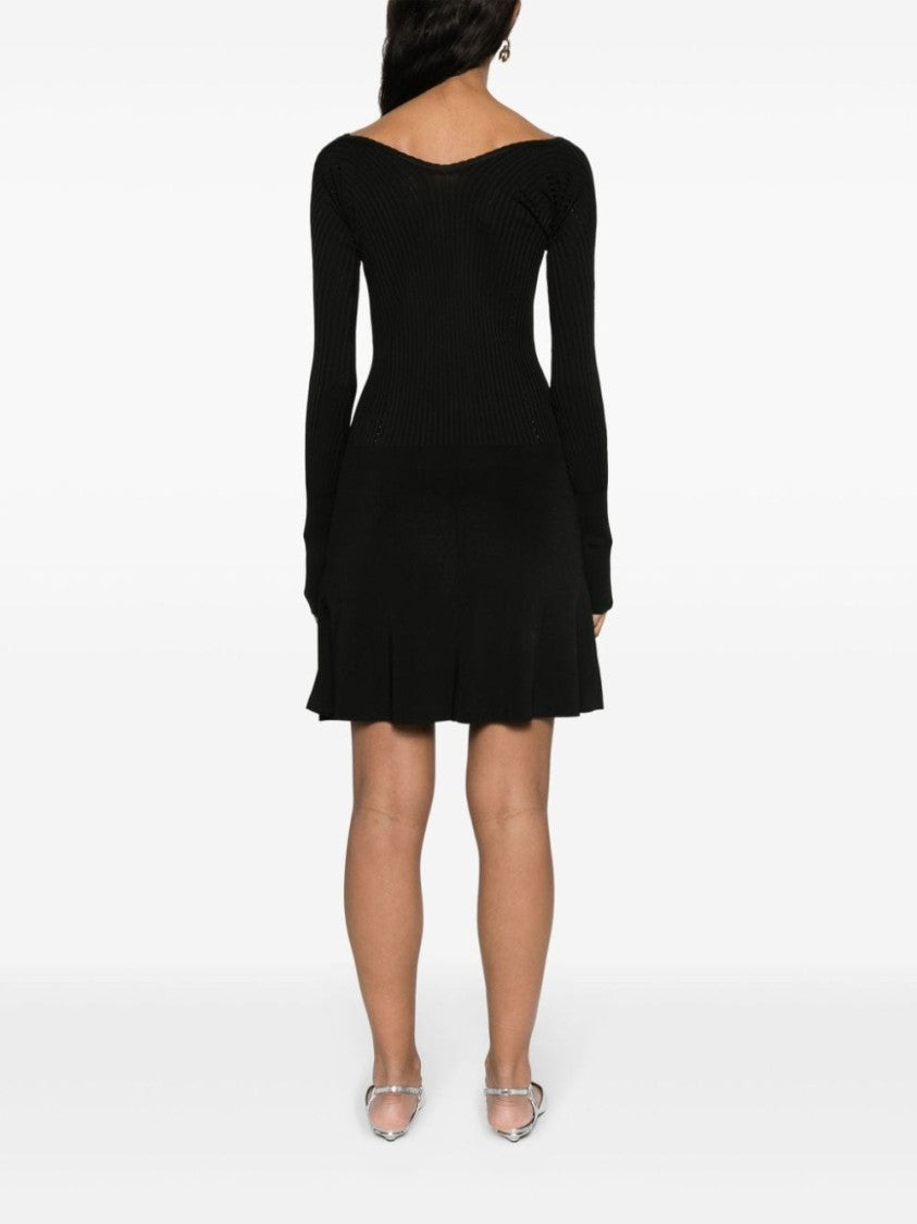 Jacquemus Ribbed Knit Mini Dress