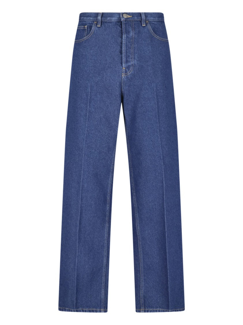 Valentino Blue Vgold High Waist Denim Jeans
