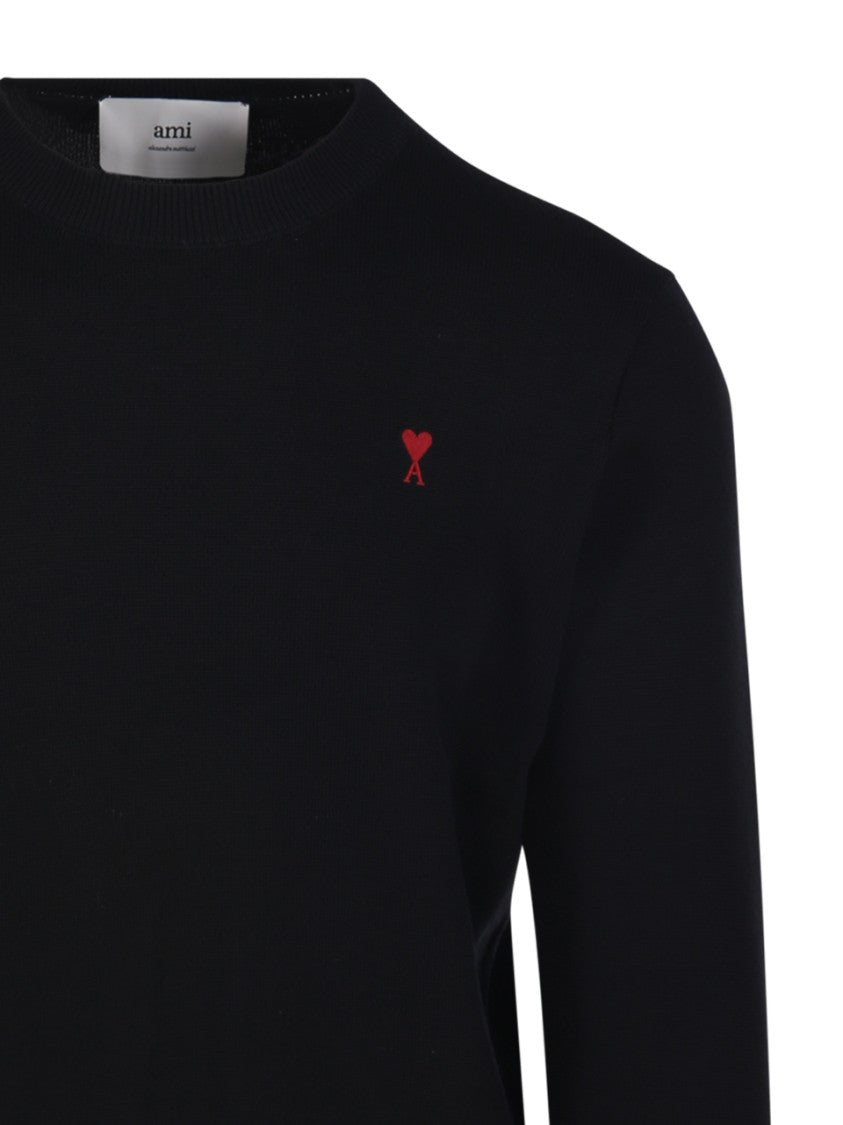 Ami Adc Round Neck Sweater Merino