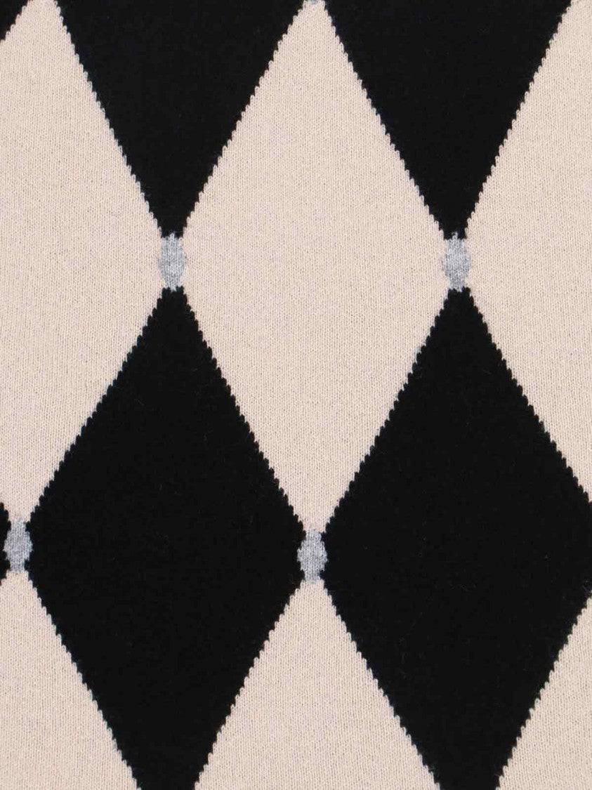 Ballantyne Cashmere Sweater, Black, Crew Neck, Long Sleeves