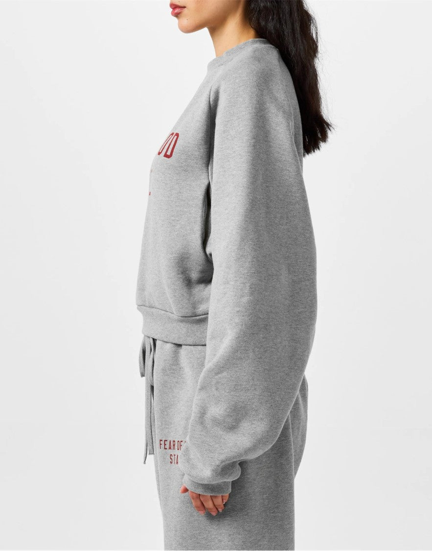 Fear Of God Essentials Logo Fleece Cropped Sweatshirt