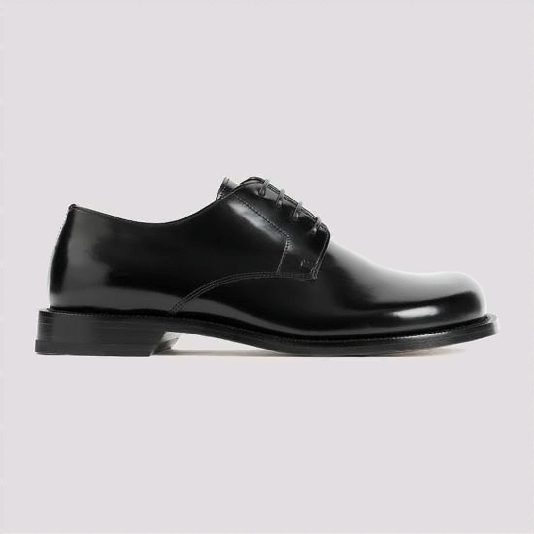 Loewe Polished Leather Lace-Up Dress Shoes