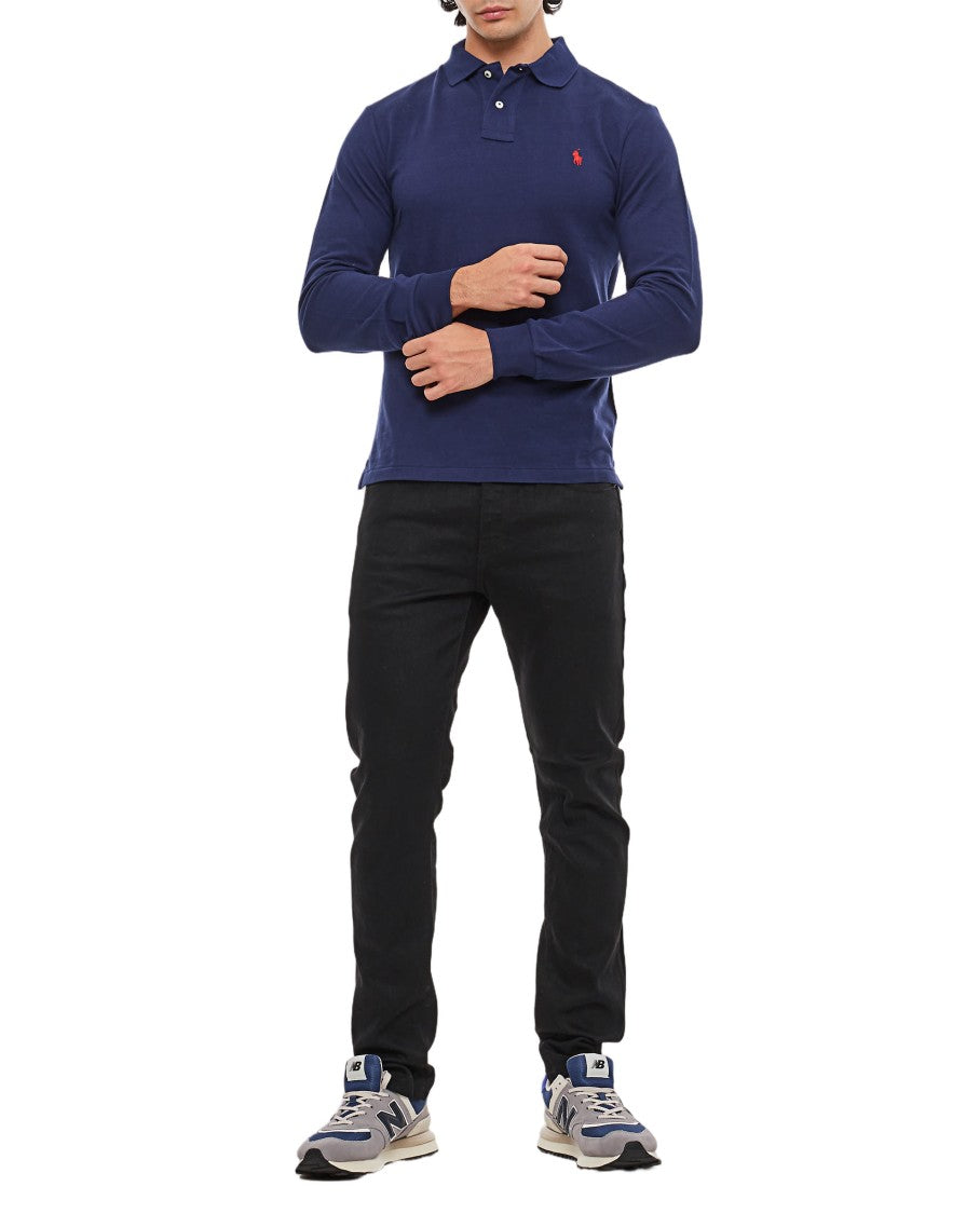 Polo Ralph Lauren Long Sleeve Polo With Ribbed Collar