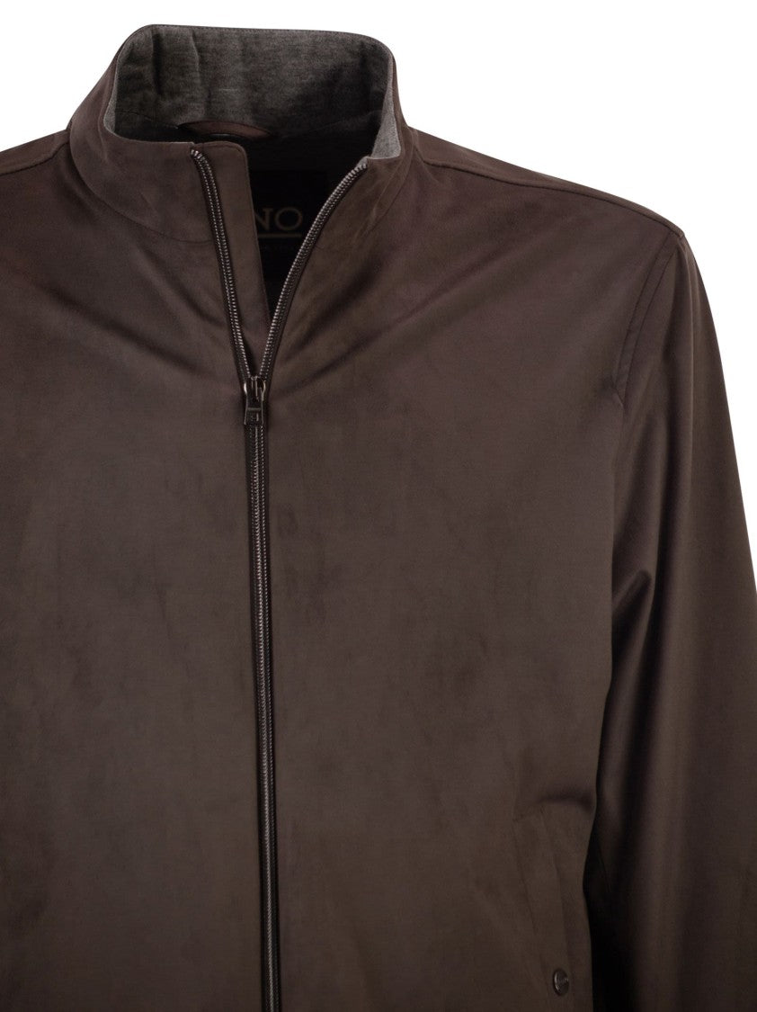 Herno Suede Microfibre Jacket
