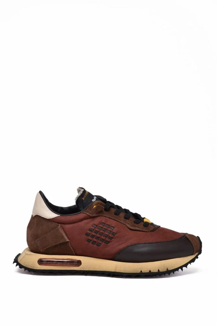 Be Positive Space Race Sneakers - Brown/Bordeaux
