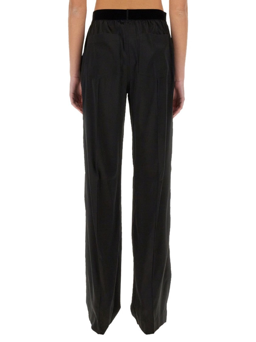 Tom Ford High-Waisted Silk Blend Pants