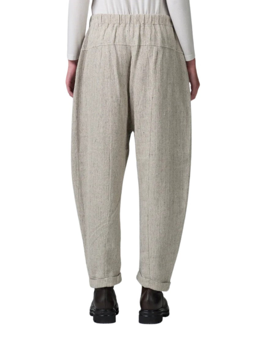 Transit Herringbone Trousers With Relaxed Fit