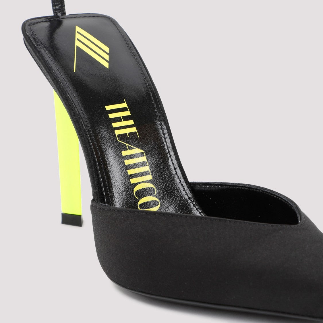 The Attico Black And Yellow Perine Pump