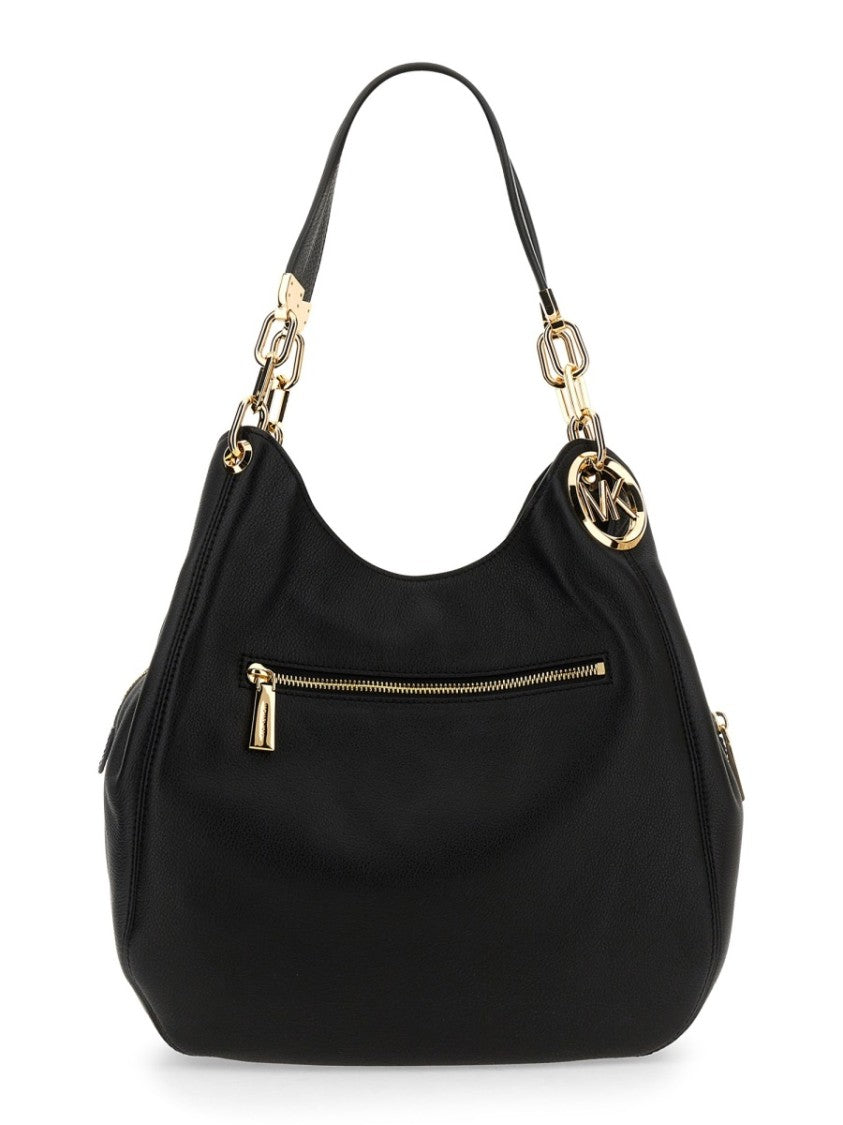 Michael Michael Kors Lillie Slouchy Rounded Logo Shoulder Bag