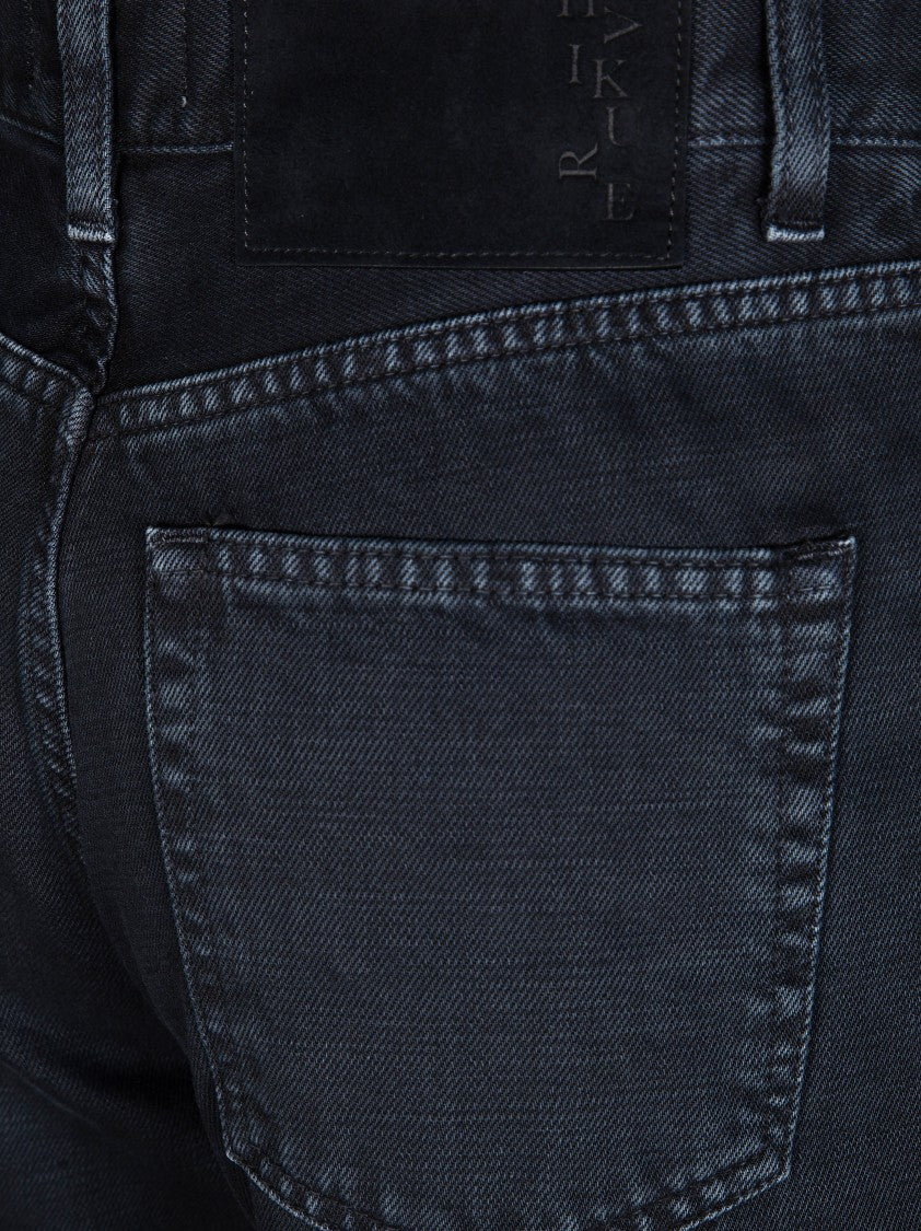 Haikure Black Cotton Dark Wash Jeans
