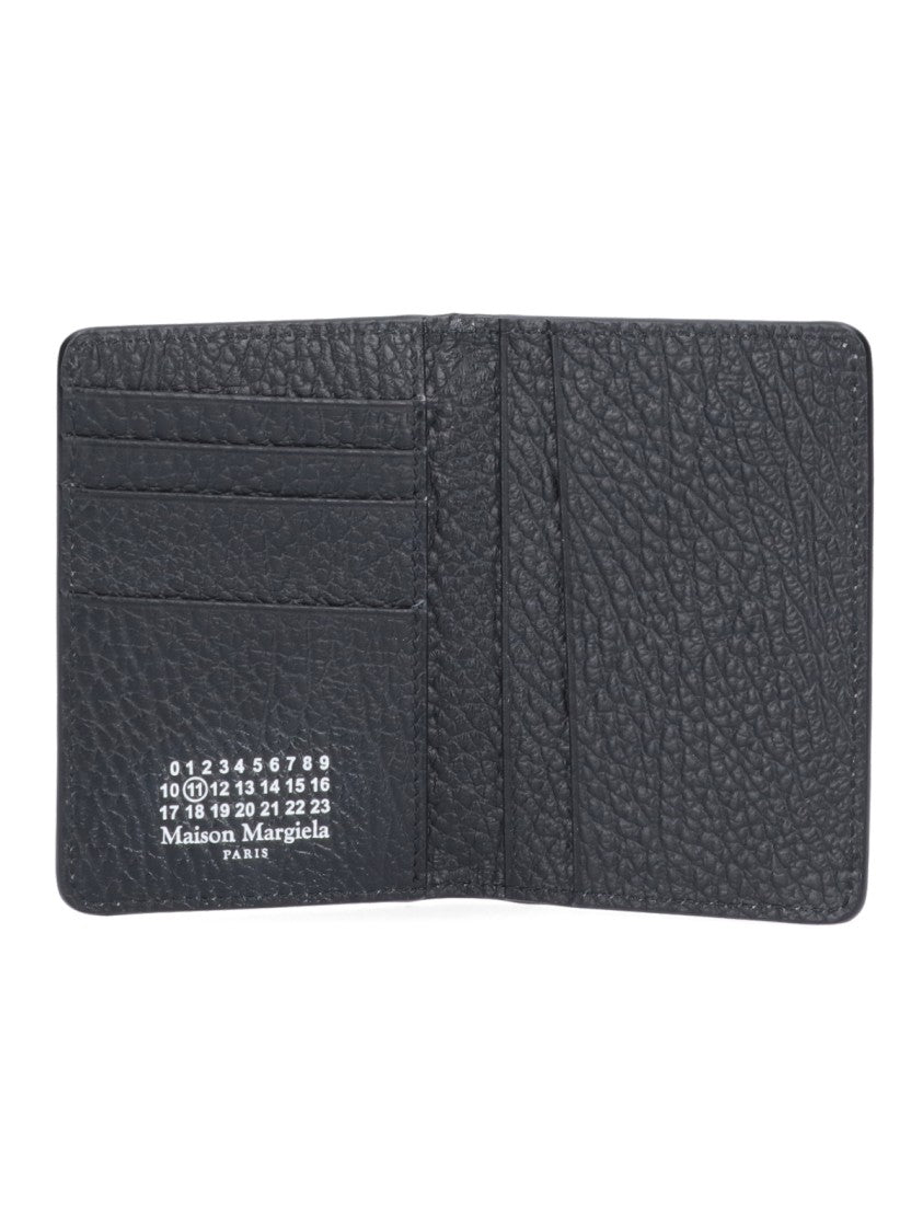 Maison Margiela Black Calfskin Four Stitches Bi-Fold Cardholder