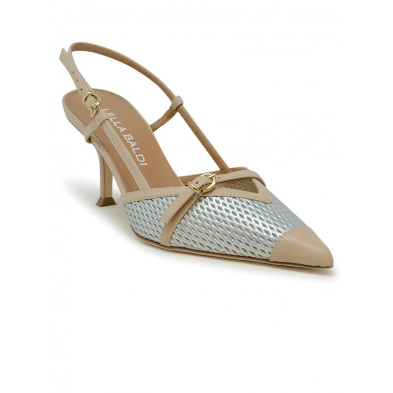 Lella Baldi Le2597 Silver Leather Sandals