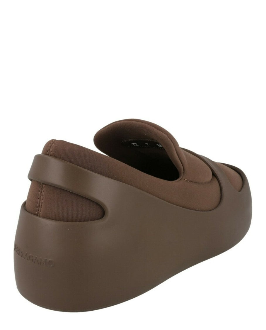 Ferragamo Lunar Paneled Slip-On Sneakers