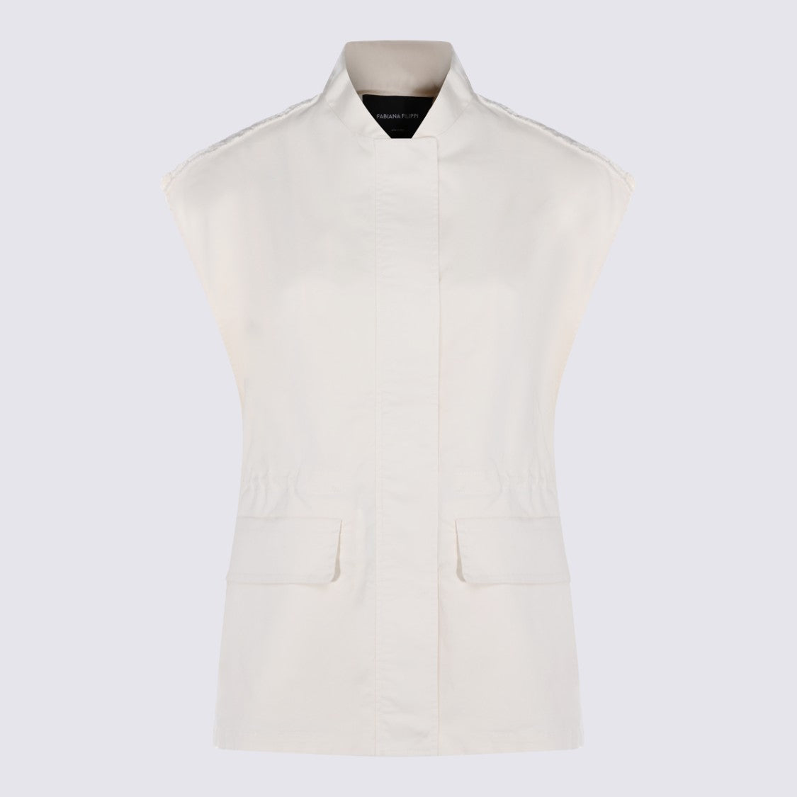 Fabiana Filippi Structured White Knit Sweater
